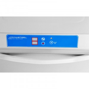 Lave-Vaisselle Professionnel avec Doseur de Liquide de Rinçage et Détergent et Pompe de Vidange - 50 x 50 cm