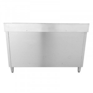 Meuble Plonge 2 Bacs avec Dosseret et 3 Tiroirs - 1400 x 600 mm - Bac à Gauche