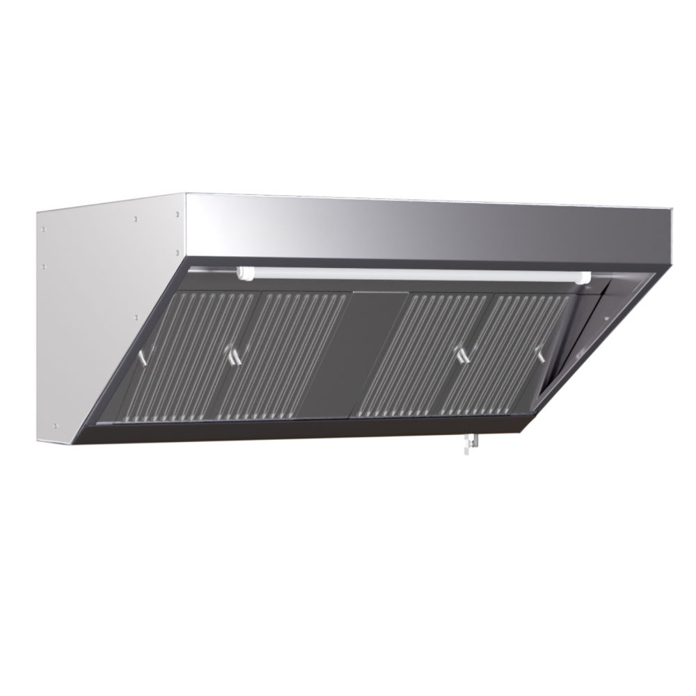 Hotte Snack 700 avec Led et Sans Moteur -  Longueur 1200