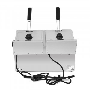 Friteuse Professionnelle 2 x 8 L avec Vidange