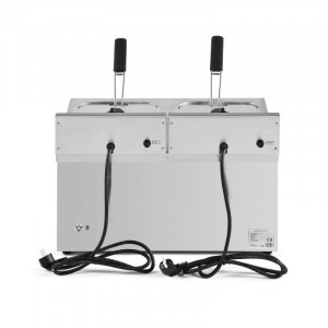 Friteuse Professionnelle Premium 2 x 8 L avec Vidange