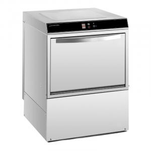 Lave-Vaisselle Professionnel avec Doseur de Liquide de Rinçage et Détergent - 50 x 50 cm