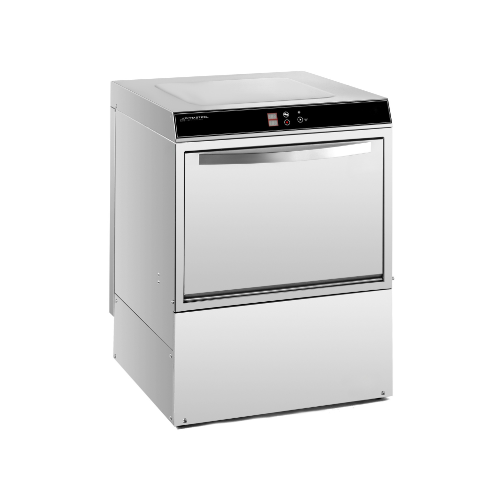 Lave-Vaisselle Professionnel avec Doseur de Liquide de Rinçage et Détergent - 50 x 50 cm