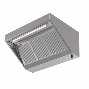 Hotte Snack Profondeur 700 avec Led et Sans Moteur - Longueur 1600