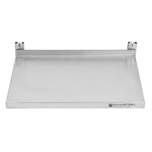 Etagère Murale en Inox sur Crémaillères - L 600 x P 400 mm