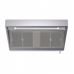 Hotte Snack Profondeur 900 avec Led et Sans Moteur -  Longueur 1200