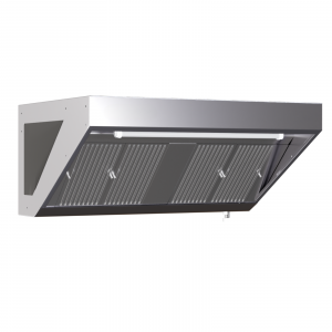 Hotte Snack Profondeur 900 avec Led et Sans Moteur -  Longueur 1200