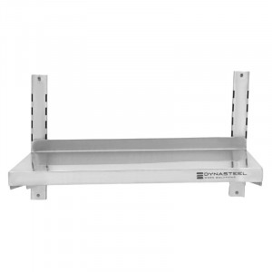 Etagère Murale en Inox sur Crémaillères - L 600 x P 400 mm