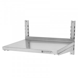 Etagère Murale en Inox sur Crémaillères - L 600 x P 400 mm