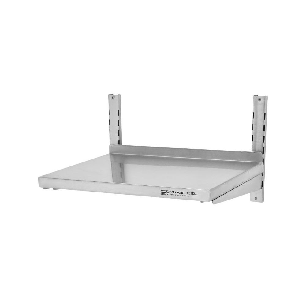 Etagère Murale en Inox sur Crémaillères - L 600 x P 400 mm