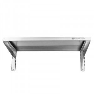 Etagère Murale en Inox sur Crémaillères - L 800 x P 400 mm