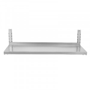 Etagère Murale en Inox sur Crémaillères - L 1000 x P 400 mm