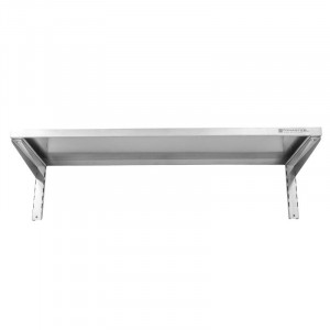 Etagère Murale en Inox sur Crémaillères - L 1200 x P 400 mm