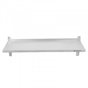 Etagère Murale en Inox sur Crémaillères - L 1200 x P 400 mm