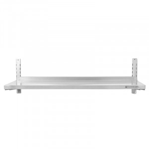 Etagère Murale en Inox sur Crémaillères - L 1200 x P 400 mm