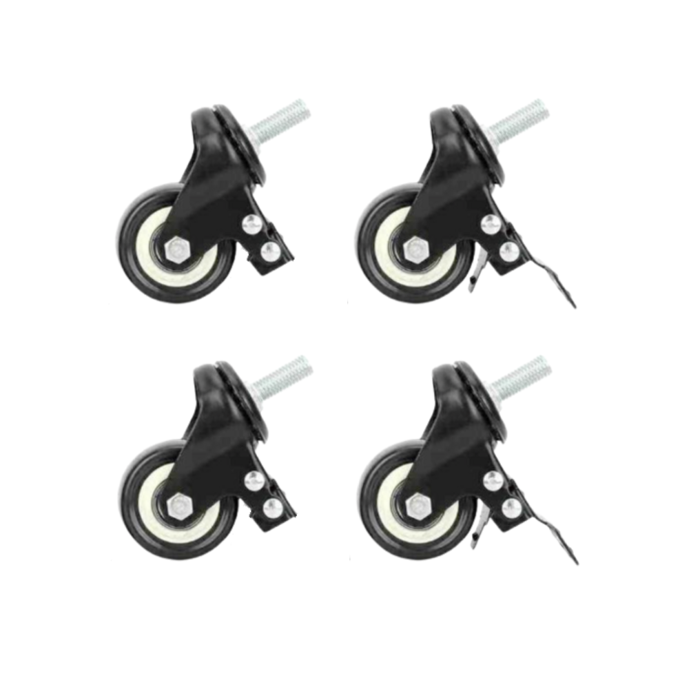 Roues pour Tables Inox et Plonges - Lot de 4