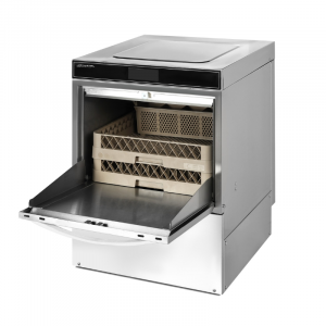 Lave-Vaisselle Professionnelle avec Adoucisseur et Pompe de Vidange - 230 V