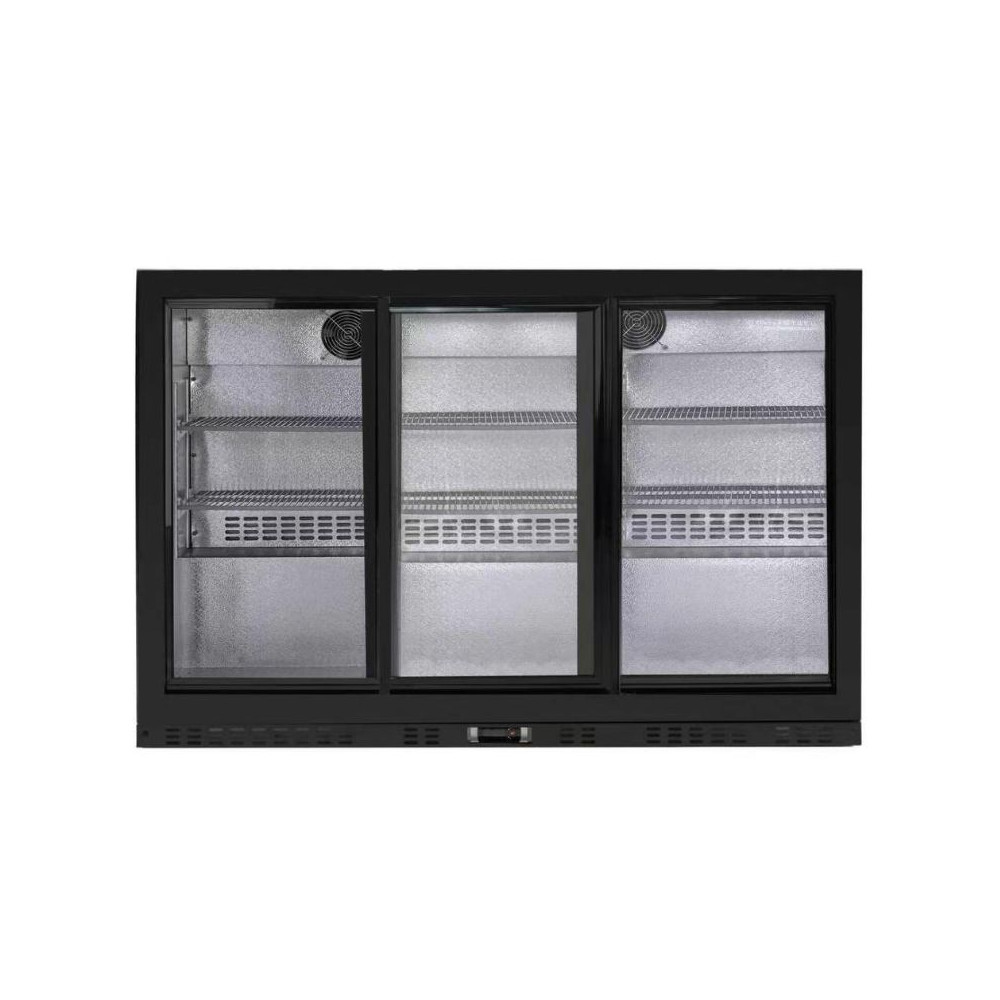 Arrière-Bar Réfrigéré Skinplate à 3 Portes Vitrées Coulissantes