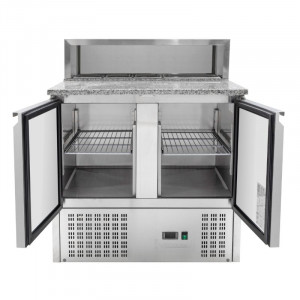 Meuble à Pizza Réfrigéré - 2 Portes - 5 Bacs GN 1/6