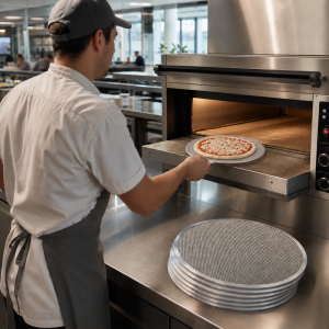 Plaque à Pizza en Aluminium - Ø 500 mm