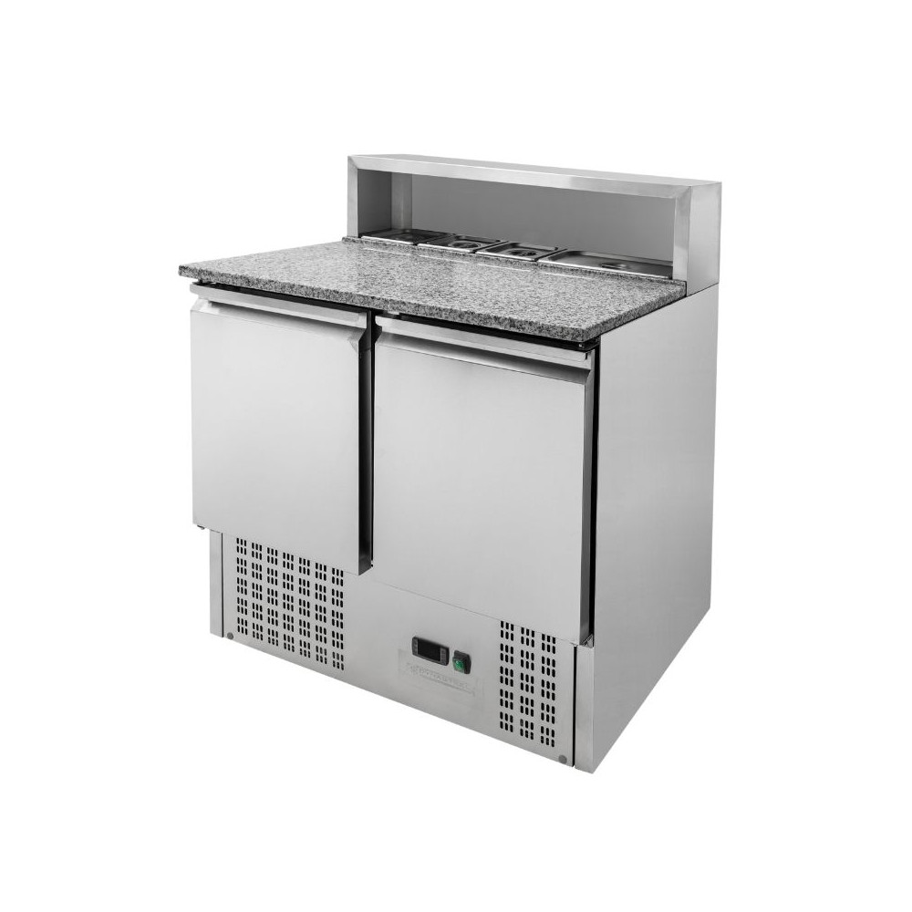 Meuble à Pizza Réfrigéré - 2 Portes - 5 Bacs GN 1/6