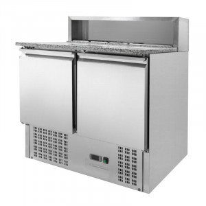 Meuble à Pizza Réfrigéré - 2 Portes - 5 Bacs GN 1/6