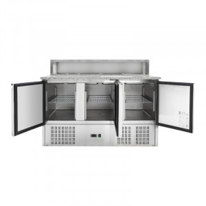 Meuble à Pizza Réfrigéré - 3 Portes - 8 Bacs GN 1/6