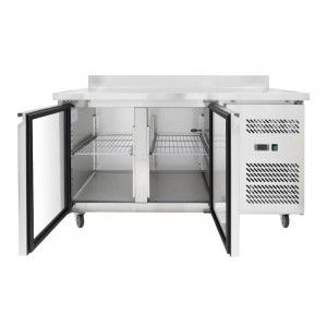 Table Réfrigérée 2 Portes GN1/1 - Profondeur 700 avec Dosseret
