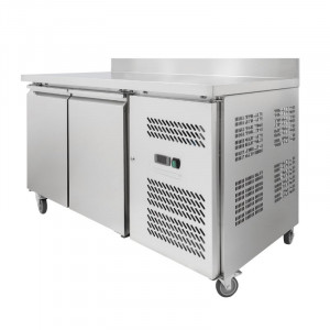 Table Réfrigérée 2 Portes GN1/1 - Profondeur 700 avec Dosseret