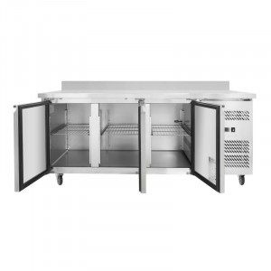 Table Réfrigérée 3 Portes GN1/1 - Profondeur 700 avec Dosseret
