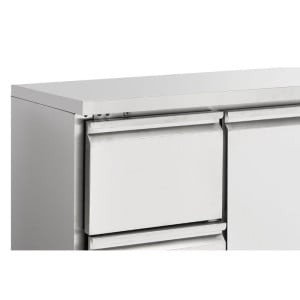 Table Réfrigérée Positive - 3 Portes et 2 Tiroirs
