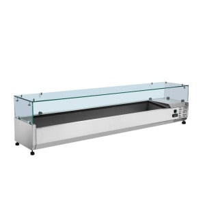 Saladette Réfrigérée à Poser Vitrée - 9 x GN 1/3