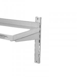 Etagère Murale en Inox sur Crémaillères - L 1200 x P 300 mm