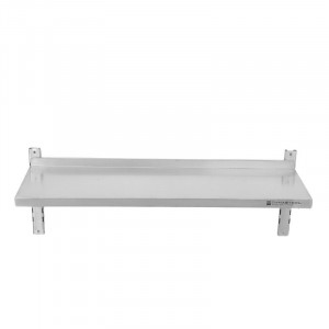 Etagère Murale en Inox sur Crémaillères - L 1200 x P 300 mm