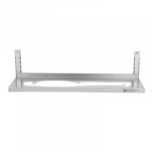 Etagère Murale en Inox sur Crémaillères - L 1200 x P 300 mm