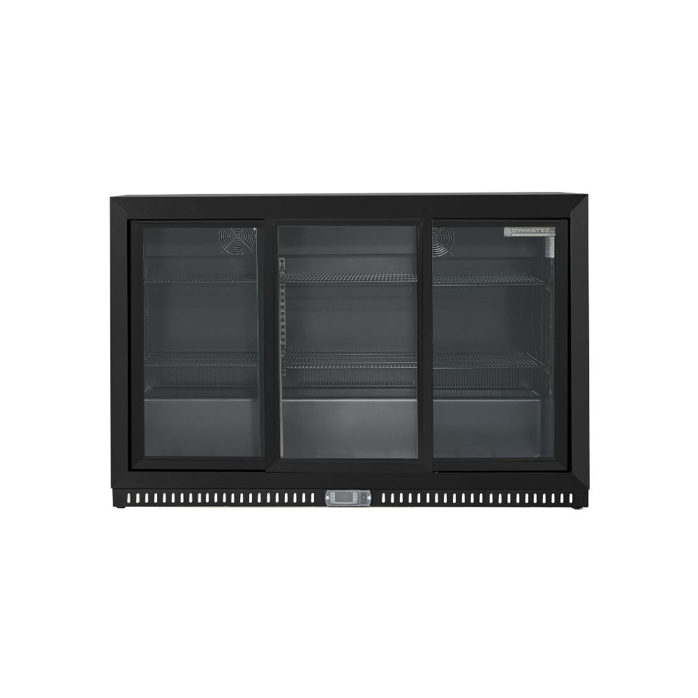 Arrière-Bar Réfrigéré Skinplate - 3 Portes Vitrées Coulissantes - 328 L
