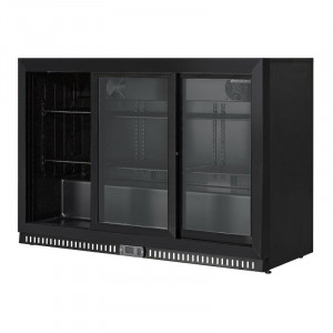 Arrière-Bar Réfrigéré Skinplate - 3 Portes Vitrées Coulissantes - 328 L