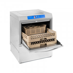 Lave-Vaisselle Professionnel avec Doseur de Liquide de Rinçage et Détergent - 50 x 50 cm
