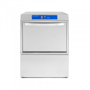 Lave-Vaisselle Professionnel avec Doseur de Liquide de Rinçage et Détergent et Pompe de Vidange - 50 x 50 cm
